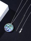 wholesale 925 Sterling Silver Mermaid Pentagram Abalone Shell Pendant Necklace - Unique Gifts for Her Him-0-2