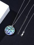 wholesale 925 Sterling Silver Mermaid Pentagram Abalone Shell Pendant Necklace - Unique Gifts for Her Him-0-2