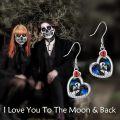 wholesale TOUPOP Nightmare Earrings Sterling Silver Abalone Shell Jack And Sally Earrings Skull Jewelry -0-3