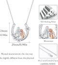 wholesale 925 Sterling Silver Mother & Child Clover Pendant Necklaces Gifts for Daughters-0-2