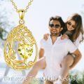 wholesale 925 Sterling Silver Heart Pendant Necklace Wholesale Gold Plated-0-40