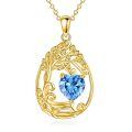 wholesale 925 Sterling Silver Heart Pendant Necklace Wholesale Gold Plated-0-71