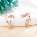 wholesale 925 Sterling Silver Leaf Ear Cuff Earrings Non-Piercing Clip-On Cartilage s for Women-0-2