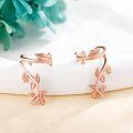 wholesale 925 Sterling Silver Leaf Ear Cuff Earrings Non-Piercing Clip-On Cartilage s for Women-0-2