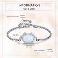 wholesale 925 Sterling Silver Opal Charm Bracelet Wholesale With Crystal Halo And Tools-0-2