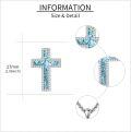 wholesale Sterling Silver Cross Pendant Necklace Religious Jewelry Gift for Women Men-0-9