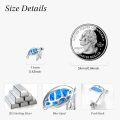wholesale 925 Sterling Silver Blue Opal Turtle Stud Earrings for Women Daughter Gifts-0-2