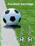 wholesale 925 Sterling Silver Infinity Soccer Ball Star Drop Earrings-0-3