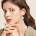 wholesale  Sterling Silver Moonstone Teardrop Dangle Earrings for Women -0-3