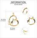 wholesale 14K Gold Giraffe Love You Forever Pendant Necklace - Valentines Gifts for Her-0-3