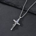 wholesale 925 Sterling Silver Moonstone Projection Cross Pendant for Women and Men Personalized Photo Charm s-0-2