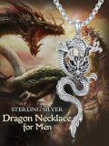 wholesale 925 Sterling Silver Viking Dragon Pendant Necklaces with Chain - Gothic s for Men & Women-0-1