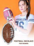 TOUPOP Sterling Silver Basketball Football Pendant Sports Jewelry-0-2