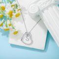 wholesale Sterling Silver Heart Initial Necklace Infinity A Z Letter Necklaces for Women-0-2