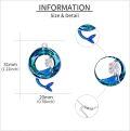 wholesale 925 Sterling Silver Blue Crystal Mermaid Pendant Necklaces for Women Girls-0-4