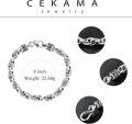 wholesale Sterling Silver Matte Men s Boys Bracelet 7 9 5 7mm Wide-0-5