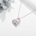 wholesale 925 Sterling Silver Baseball Love Sport Ball Pendant Necklace for Women-0-4