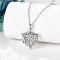 wholesale 925 Sterling Silver Triquetra Pendant Necklaces for Women Irish Trinity Knot Celtics Lucky Charm s 45cm Chain Length-0-3