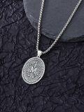 wholesale 925 Sterling Silver Miraculous Medal Pendant Necklace with Virgin Mary Design - Religious s for Men & Women-0-4
