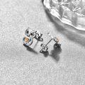 wholesale 925 Sterling Silver Tiger Eye Stone Owl Stud Earrings - Unique Animal  for Her-0-1