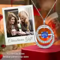 TOUPOP Sterling Silver Sapphire Pendant Necklace September Birthstone-0-1