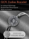 wholesale 925 Sterling Silver Crab Constellation Zodiac Charm Bracelet for Men-0-3