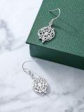 wholesale 925 Sterling Silver Celtic Knot Dangle Drop Earrings for Women Irish Jewelry Christmas Gift Ideas-0-3