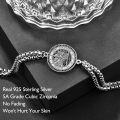 wholesale 925 Sterling Silver St. Christopher Protection Charm Bracelet for Women & Men-0-1