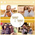wholesale 14K Gold Dragonfly Stud Earrings - Cute Insect s for Her-0-2