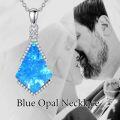 wholesale 925 Sterling Silver Cubic Zirconia Accent Triangle Pendant with Lapis Lazuli and Blue Stone Elements Necklaces-0-26