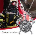 wholesale 925 Sterling Silver Crossed Axes Fire Department Necklace Pendant - Mens & Womens Firefighter Jewelry-0-2