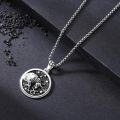 wholesale 925 Sterling Silver Taurus Bull Zodiac Sign Constellation Pendant Necklaces for Men Women Gifts-0-1