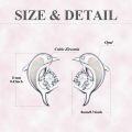 wholesale 925 Sterling Silver White Fire Opal Dolphin Stud Earrings for Women Girls Gifts Hypoallergenic Jewelry 4g-0-5