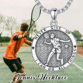 wholesale 925 Sterling Silver Tennis Pendant Necklaces Sport s for Women Girls-0-5