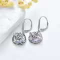 TOUPOP Sterling Silver Crystal Jack Skellington Nightmare Before Christmas Drop Earrings-0-3