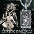 wholesale 925 Sterling Silver Devil Tarot Card Pendant Necklace with Chain-0-1