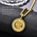 wholesale Gold 925 Sterling Silver Saint Michael Pendant Necklace for Men/Women Catholic Religious -0-1