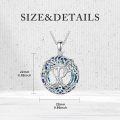 wholesale Sterling Silver Crystal Tree of Life Necklace Celtic Knot Jewelry for Women-0-29