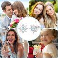 wholesale 925 Sterling Silver Snowflake Moonstone Stud Earrings White Gold Plated Swirl Design-0-5