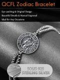 wholesale 925 Sterling Silver Scorpio Zodiac Sign Bracelet for Men - Vintage Style Chain Link-0-3