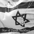 wholesale 925 Sterling Silver Cross & Star of David Layered Pendant Necklace for Women Girls Gifts-0-4