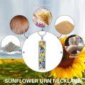 wholesale TOUPOP Bar Urn Necklace (sunflower), Silver -0-2