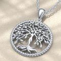 wholesale 925 Sterling Silver Cubic Zirconia Tree of Life Pendant Necklace for Women's s-0-2