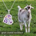 wholesale 925 Sterling Silver Purple Crystal Unicorn Heart-Shaped Pendant Necklace for Women Girls Gifts-0-4