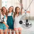 TOUPOP Sterling Silver Crystal Sisters Necklace For 3-0-1