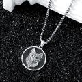 wholesale 925 Sterling Silver Wolf Pendant Necklace Men Cool Silver Jewelry-0-3