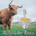 wholesale 925 Sterling Silver Highland Cow Sunflower Dangle Stud Leverback Hoop Earrings-0-24
