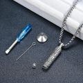 wholesale 925 Sterling Silver Oxidized Viking Vegvisir Rune Cylinder Urn Pendant Necklace With Screwdriver Funnel-0-1