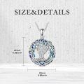 wholesale Sterling Silver Crystal Tree of Life Necklace Celtic Knot Jewelry for Women-0-35