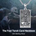 wholesale 925 Sterling Silver The Fool Tarot Pendant Necklace s for Men Women Gifts Jewelry-0-1